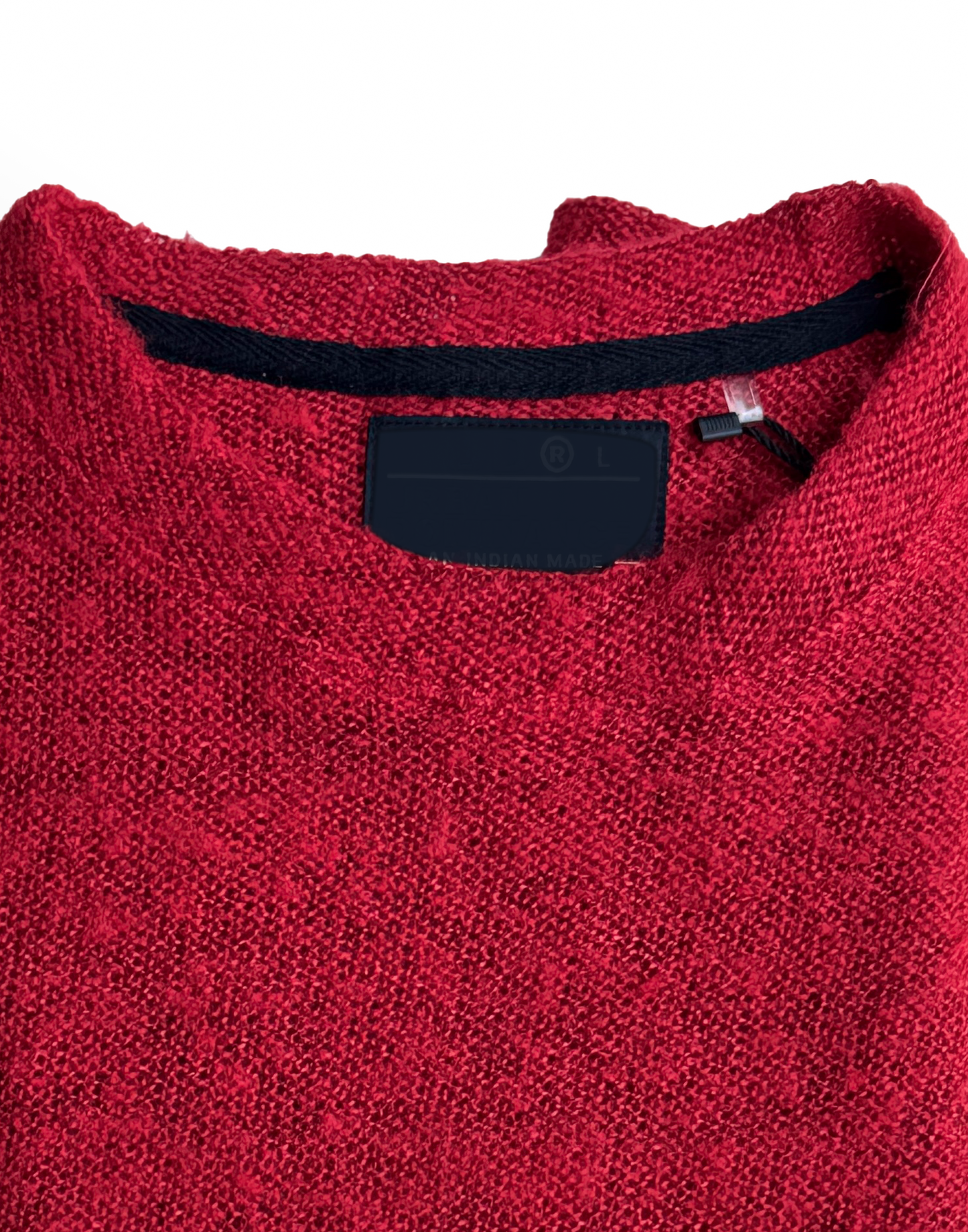 Unisex Heather Netted Knit Crewneck Sweater – 100% Premium Wool | Wishnew Clothing Studio