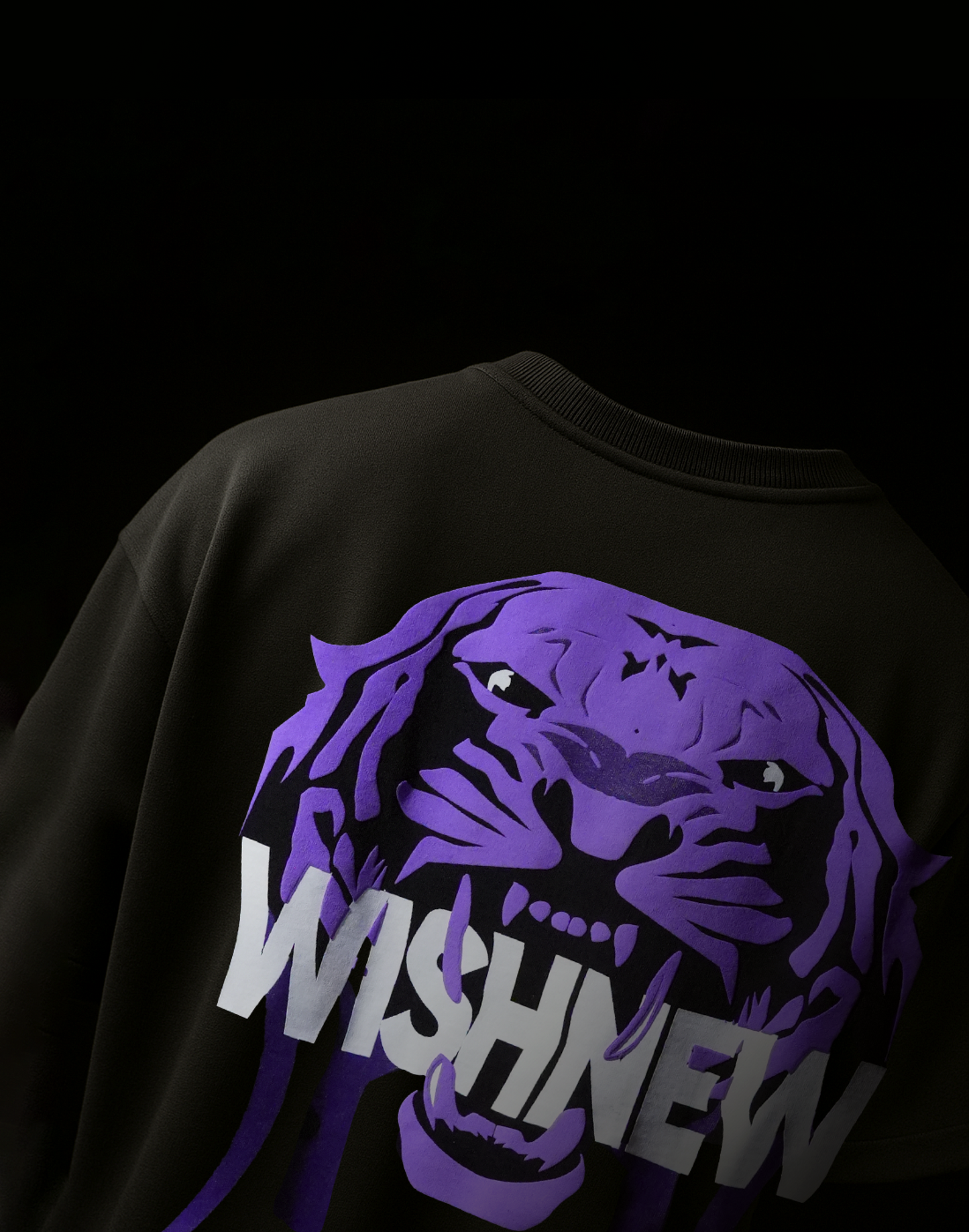 Rager - Wishnew Originals Oversized Black Graphic T-Shirt