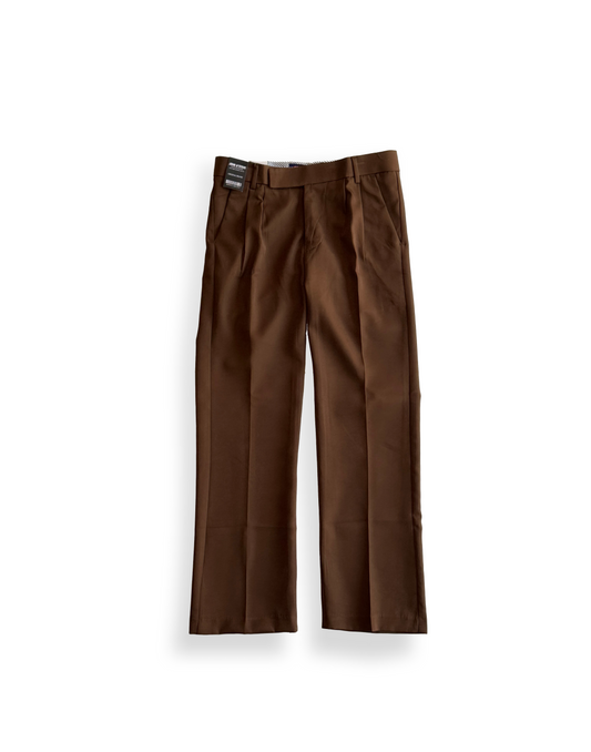 Baggy Formal Men's Brown Classic Tailored Fit, Elegant & Versatile Formal Pants