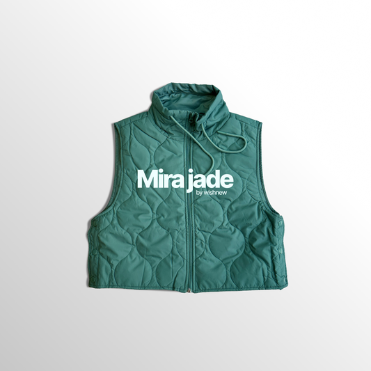 Women's Quilted Vest -Mira Jade