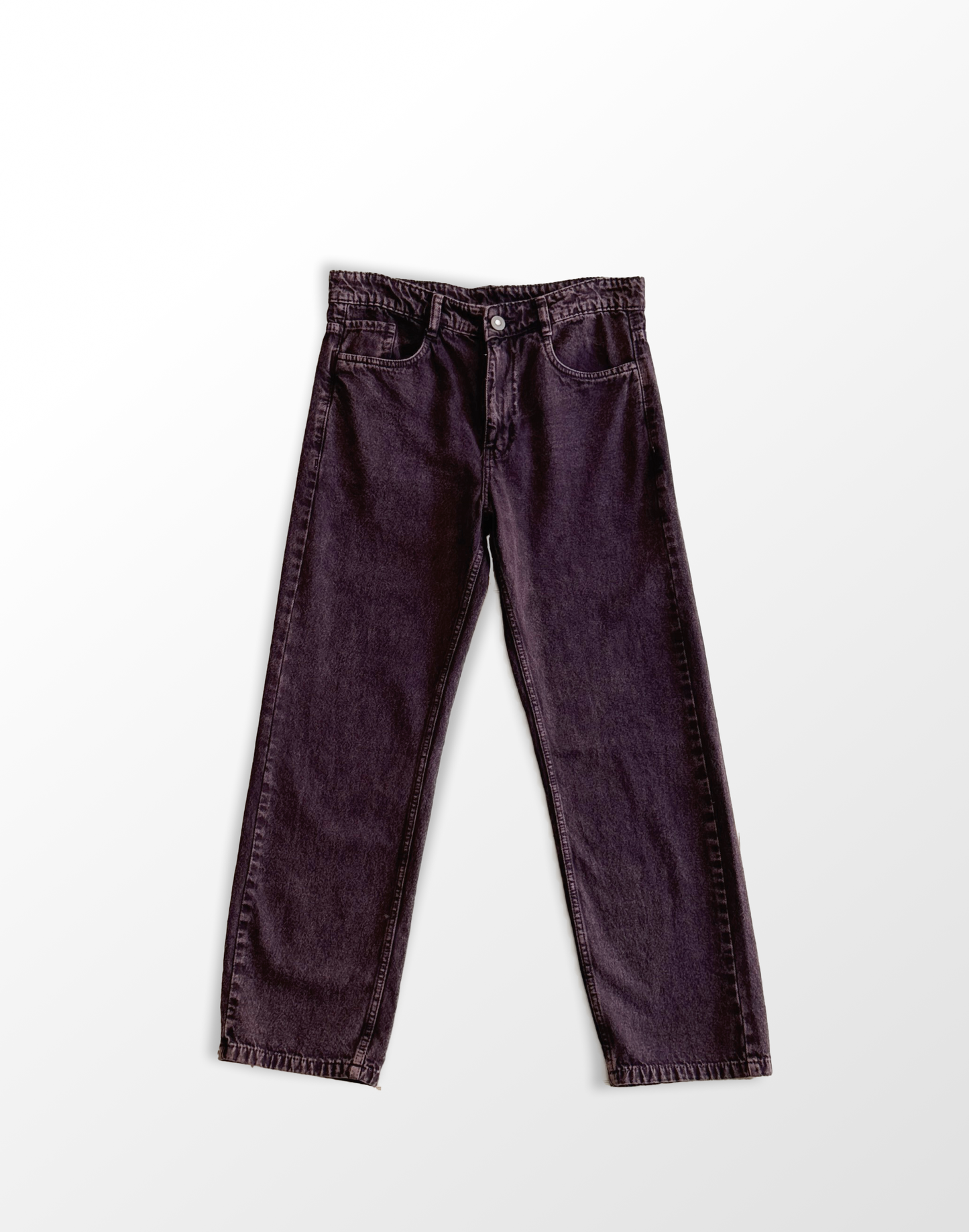 Acid Washed Mom Fit Pant