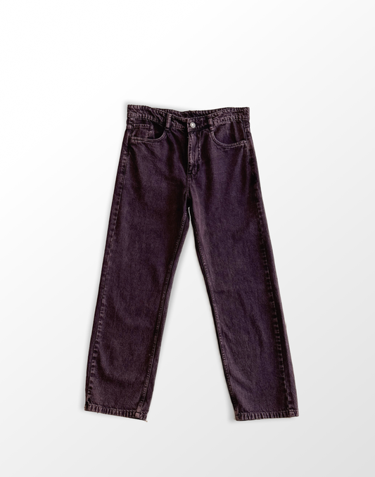 Acid Washed Mom Fit Pant