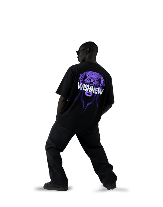 Rager - Wishnew Originals Oversized Black Graphic T-Shirt