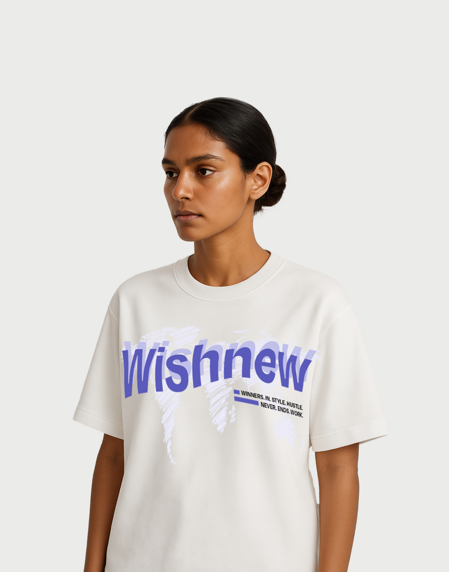 Wishnew Bold Graphic Oversized Tee | Wishnew Originals